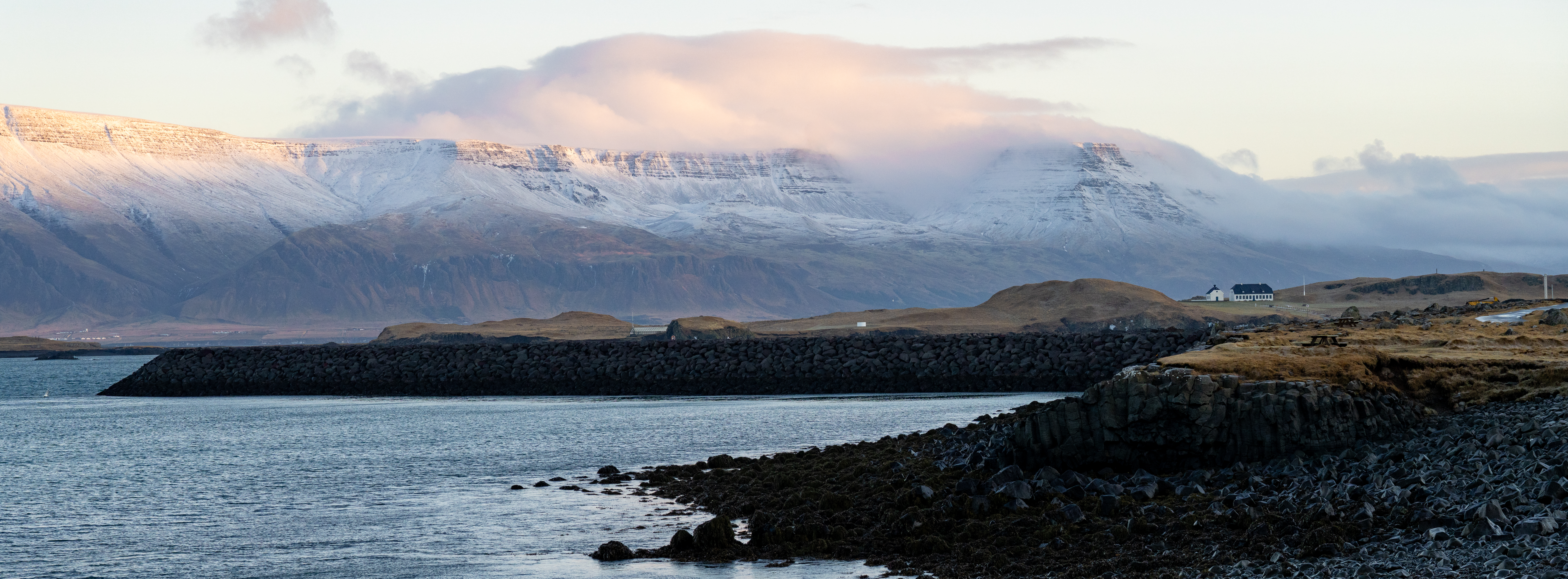 View from Reykjavík at dawn